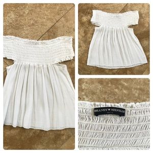 Brandy Melville off the shoulder top.